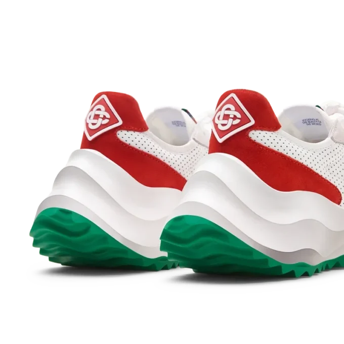 Sneaker Atlantis da uomo bianca e rossa