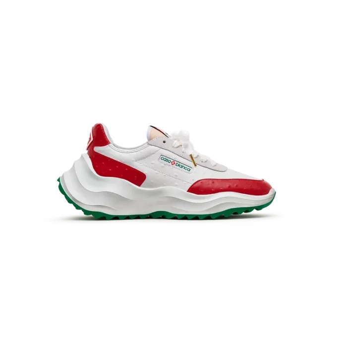 Sneaker Atlantis Red Ostrich da uomo