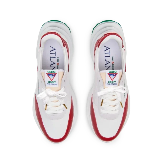 Sneaker Atlantis Red Ostrich da uomo