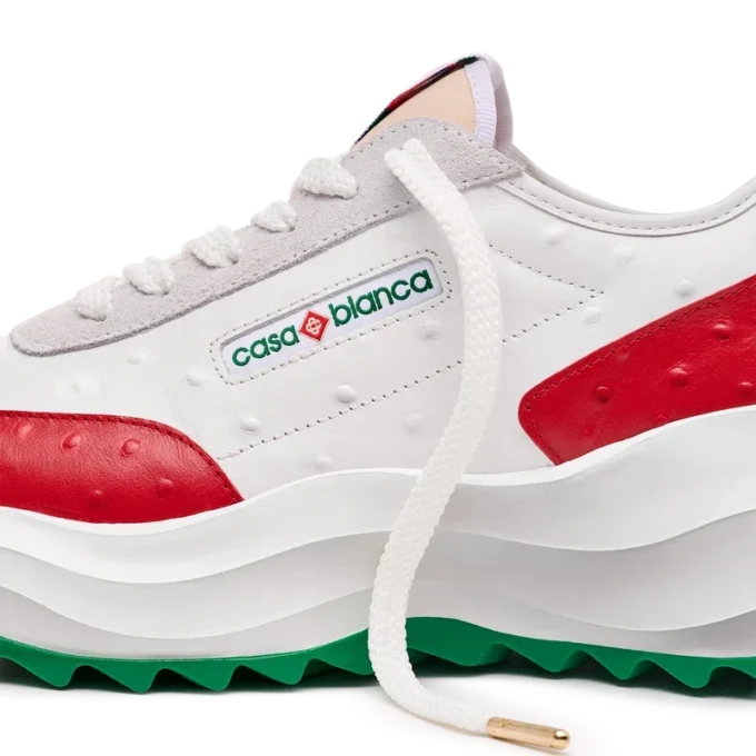 Sneaker Atlantis Red Ostrich da uomo