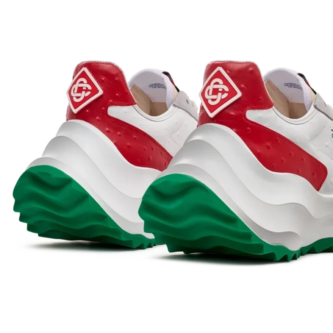 Sneaker Atlantis Red Ostrich da uomo