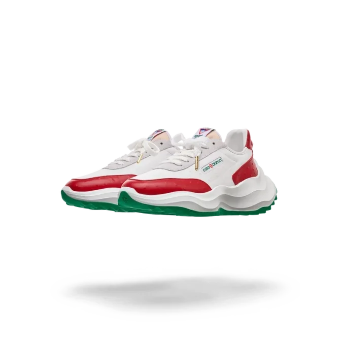 Sneaker Atlantis Red Ostrich da uomo