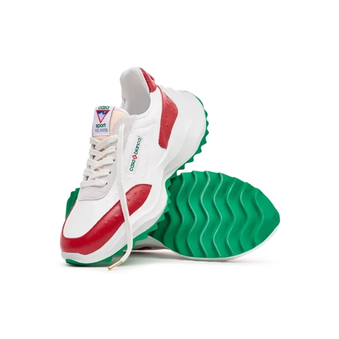 Sneaker Atlantis Red Ostrich da uomo