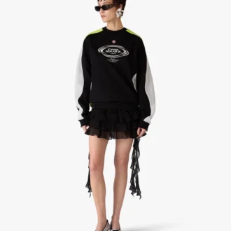 Sneaker con tacco in pelle argentata