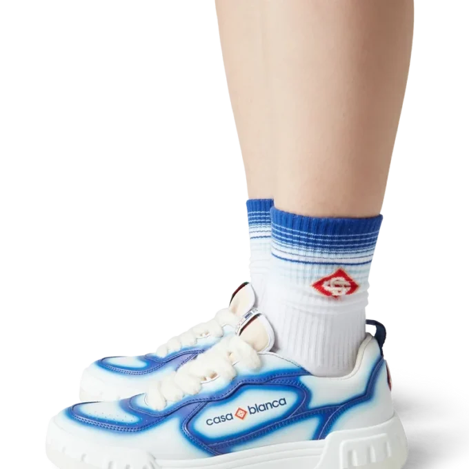 Sneaker Court Blue Fade da donna