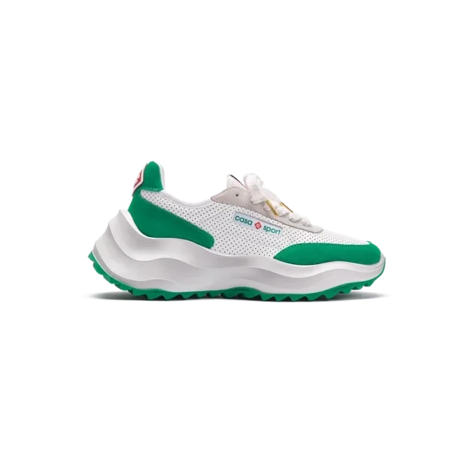 Sneaker da donna Atlantis bianco e verde tennis