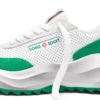 Sneaker da donna Atlantis bianco e verde tennis