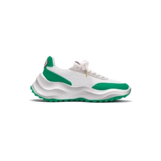 Sneaker da donna Atlantis bianco e verde tennis Sneaker da donna Atlantis bianco e verde tennis