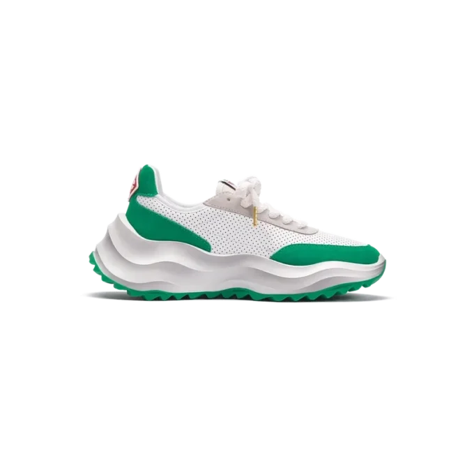 Sneaker da donna Atlantis bianco e verde tennis