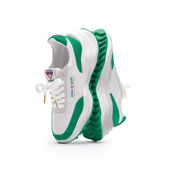Sneaker da donna Atlantis bianco e verde tennis