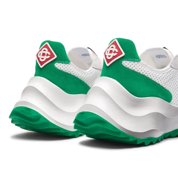 Sneaker da donna Atlantis bianco e verde tennis