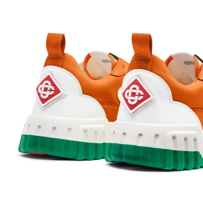 Sneaker da uomo Court arancione e bianca