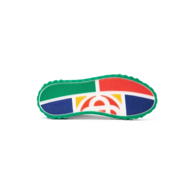 Sneaker da donna Court bianca e verde