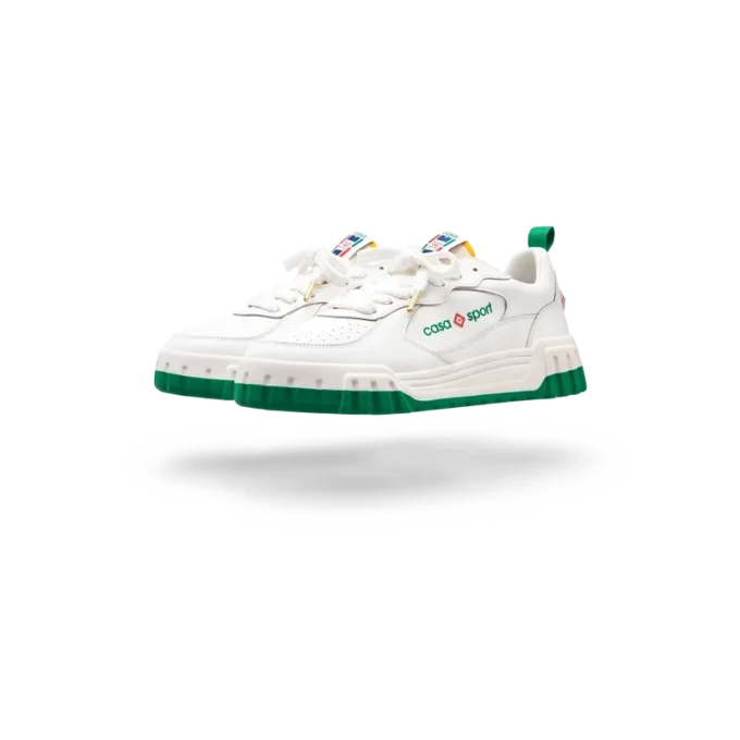 Sneaker da donna Court bianca e verde