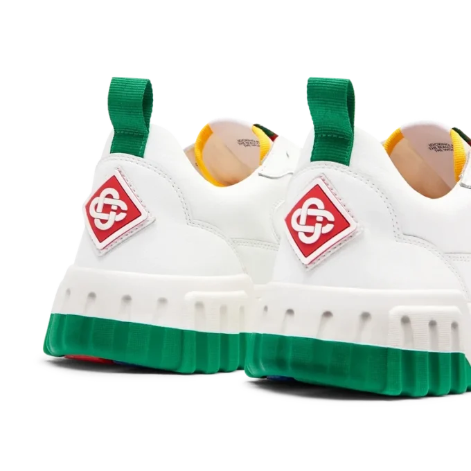 Sneaker da donna Court bianca e verde