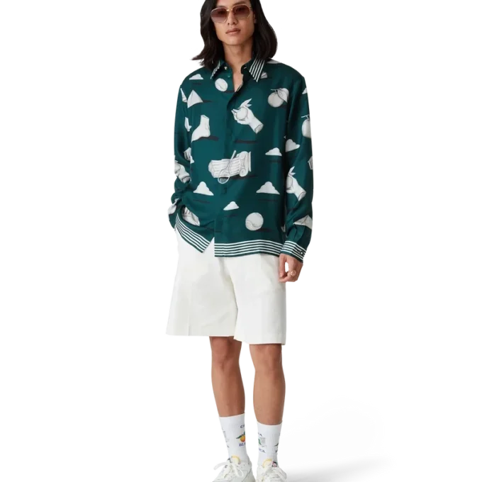 Sneaker da tennis da uomo bianche e verdi