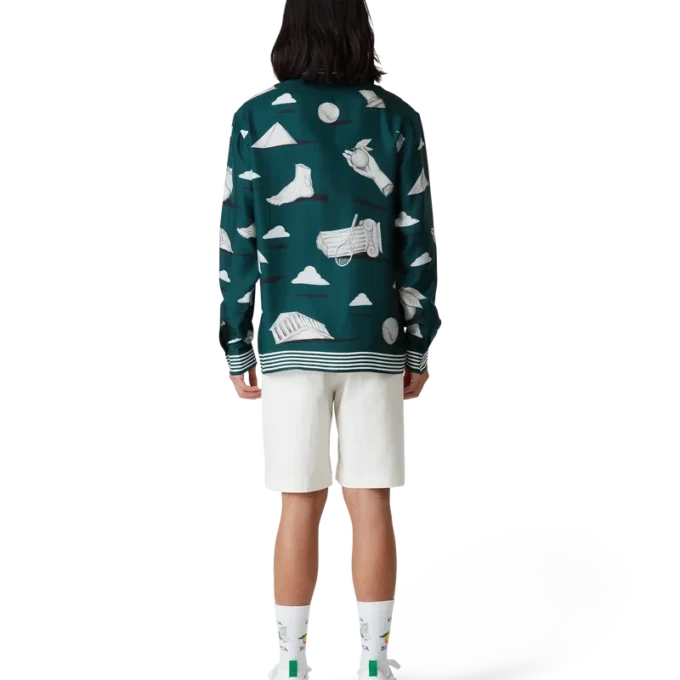 Sneaker da tennis da uomo bianche e verdi