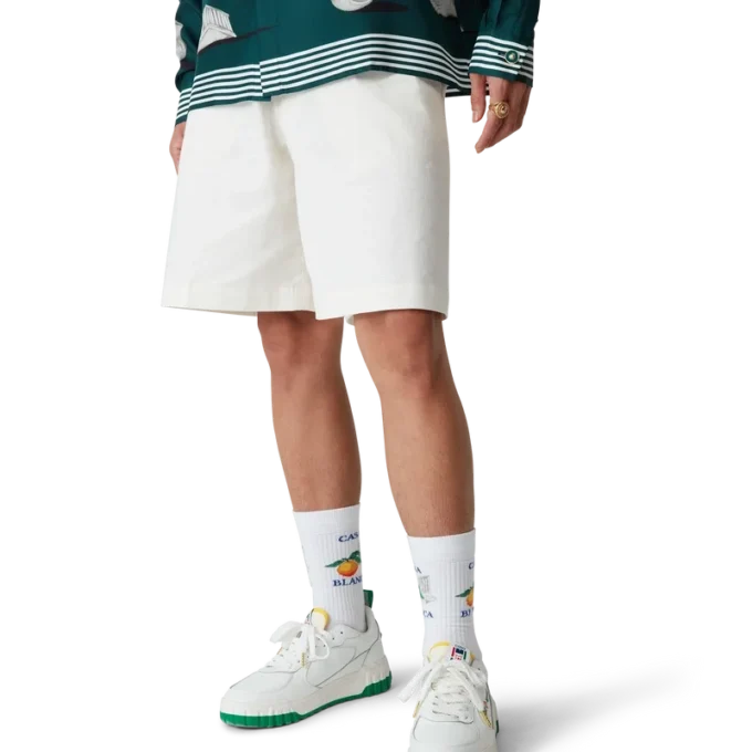 Sneaker da tennis da uomo bianche e verdi