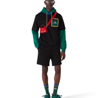 Sneaker da tennis da uomo in pelle scamosciata verde