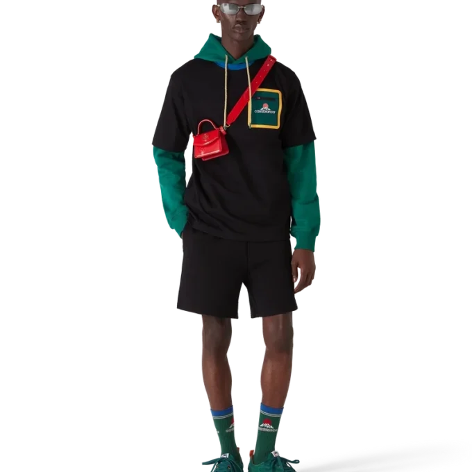 Sneaker da tennis da uomo in pelle scamosciata verde