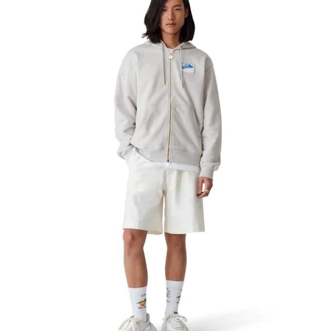 Sneaker da uomo Atlantis bianche e cromate