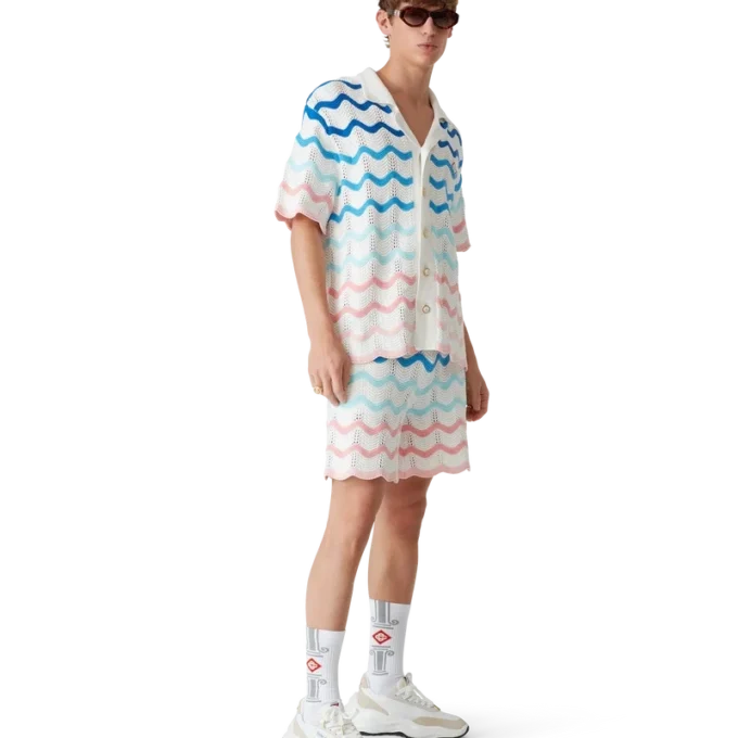 Sneaker da uomo Atlantis bianco e verde tennis Sneaker da uomo Atlantis bianco e verde tennis