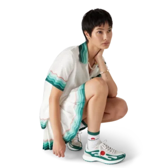 Sneaker Stade da donna bianca e verde