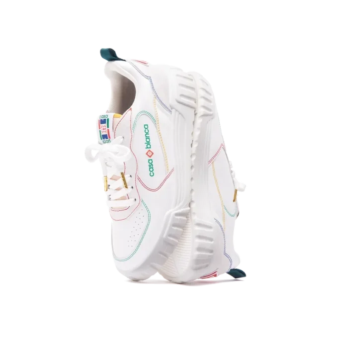 Sneakers da donna Court bianche e multicolori Sneakers da donna Court bianche e multicolori