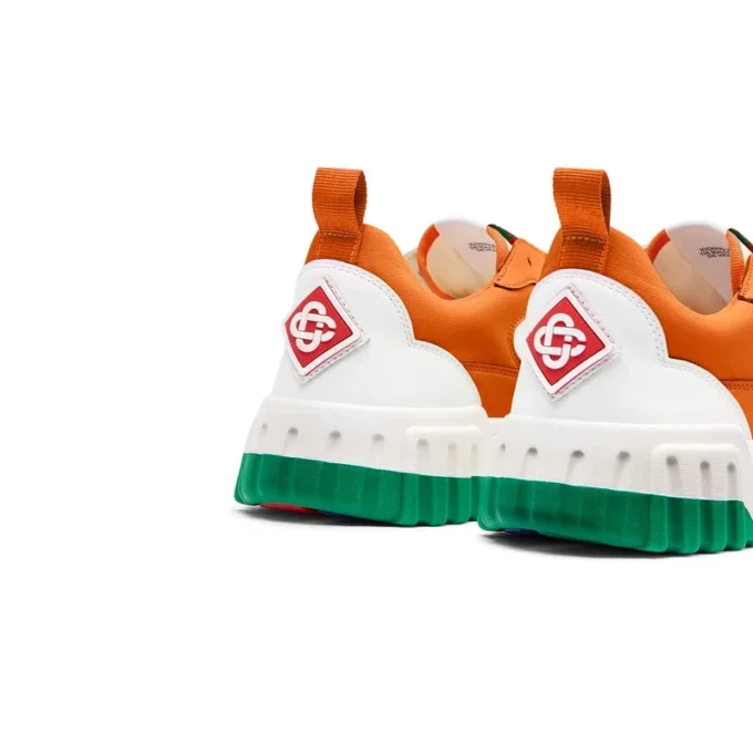 Sneakers da uomo Court arancioni e bianche