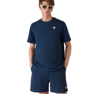 T-shirt a maniche corte con logo a diamante