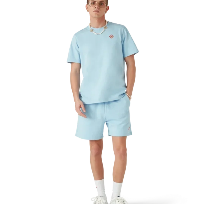 T-shirt a maniche corte con logo a diamante