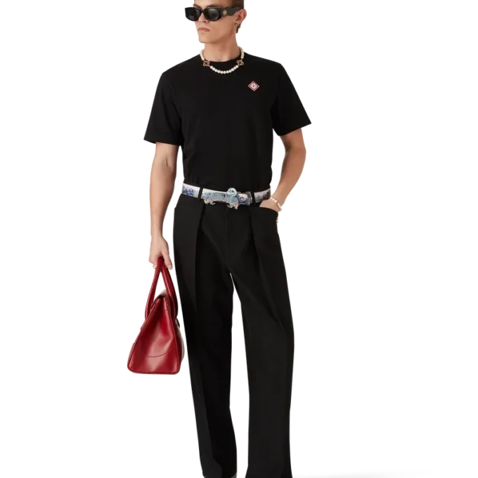 T-shirt a maniche corte con logo Diamond