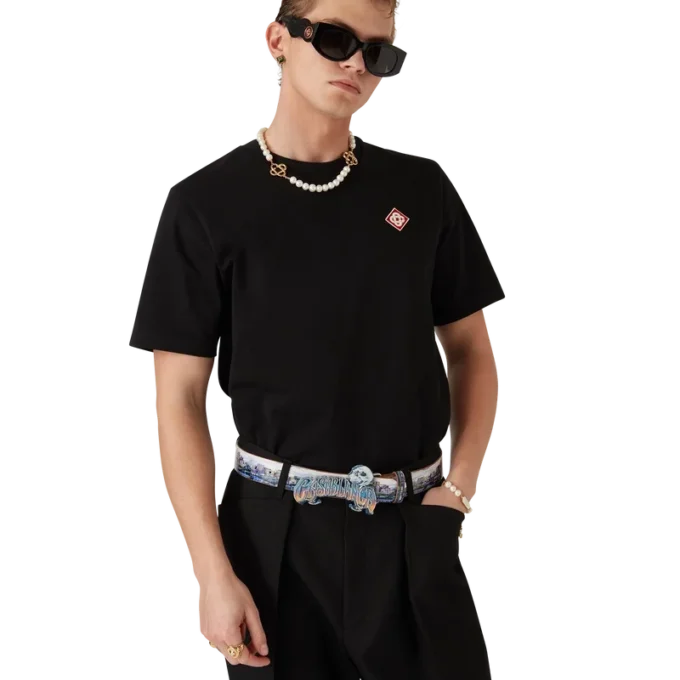 T-shirt a maniche corte con logo Diamond