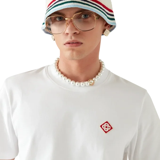 T-shirt a maniche corte con logo Diamond