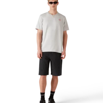 T-shirt a maniche corte con logo Diamond grigio