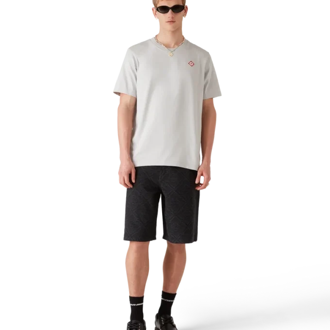 T-shirt a maniche corte con logo Diamond grigio