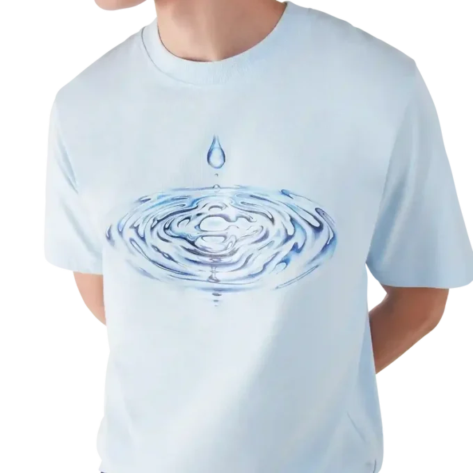 T-shirt a maniche corte con logo Drip