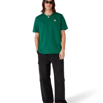 T-shirt a maniche corte con logo Evergreen Diamond in pantaloncini