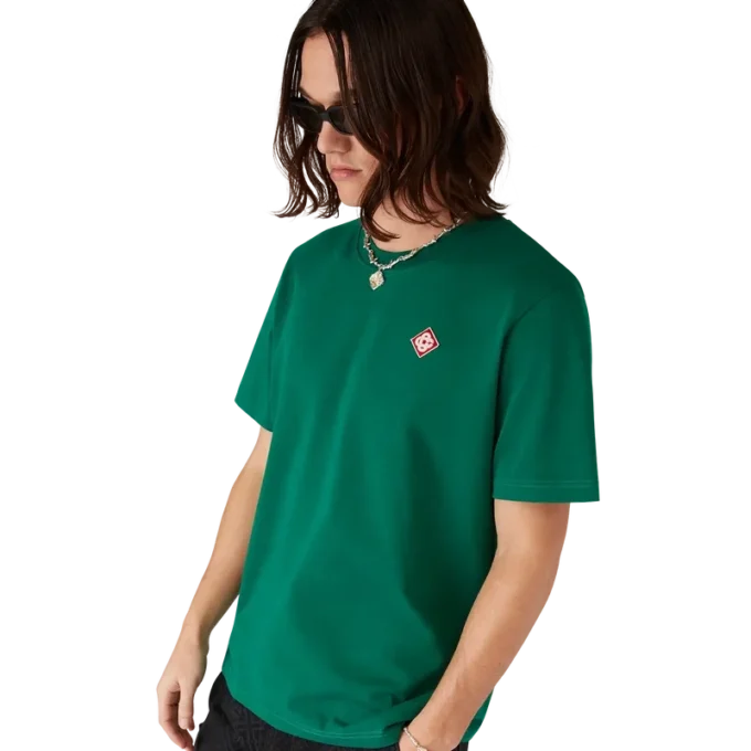 T-shirt a maniche corte con logo Evergreen Diamond in pantaloncini