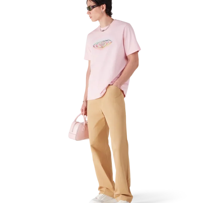 T-shirt a maniche corte con logo Glass