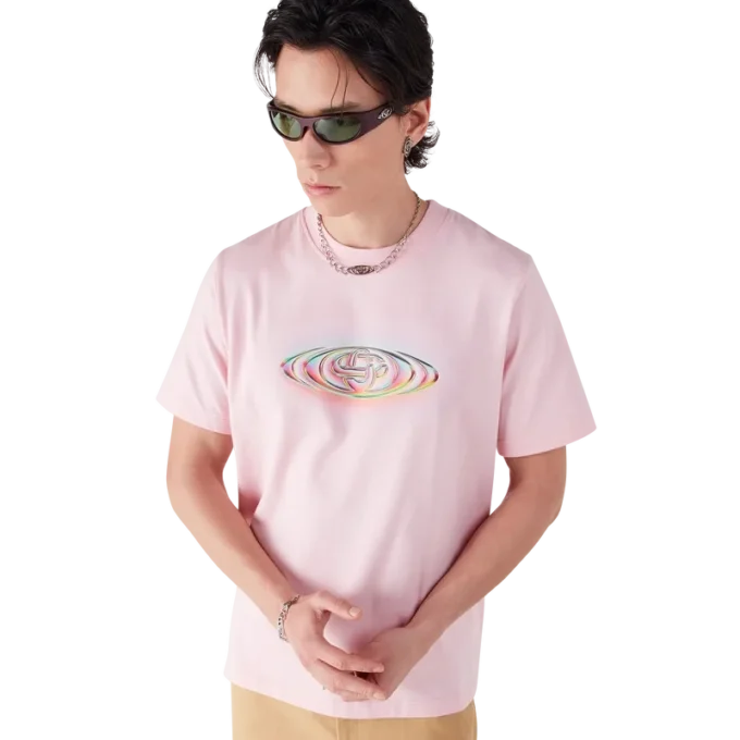 T-shirt a maniche corte con logo Glass