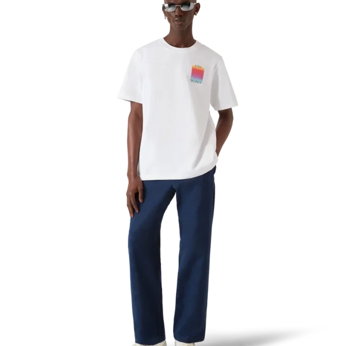 T-shirt a maniche corte con logo Gradient Square