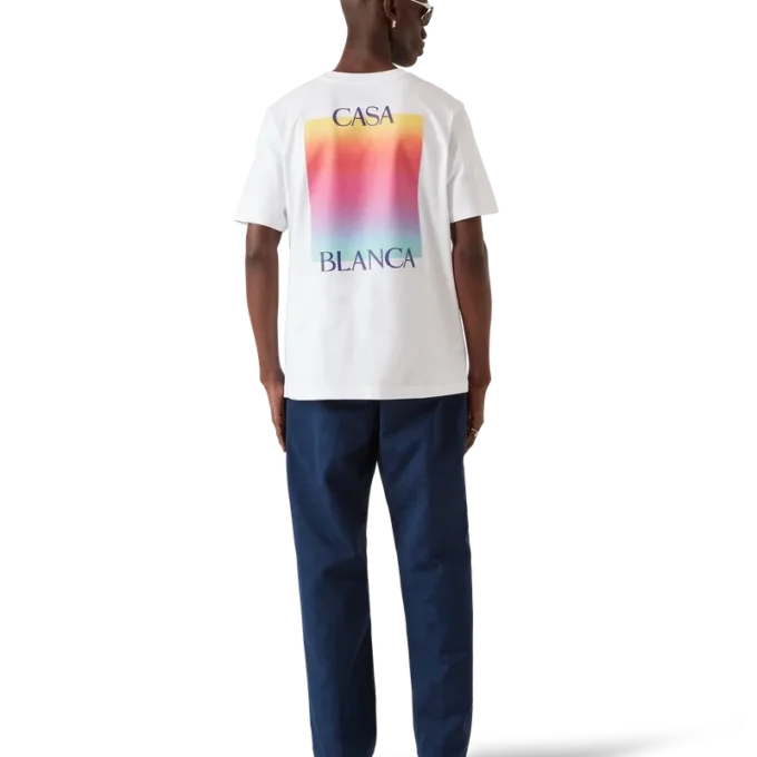 T-shirt a maniche corte con logo Gradient Square