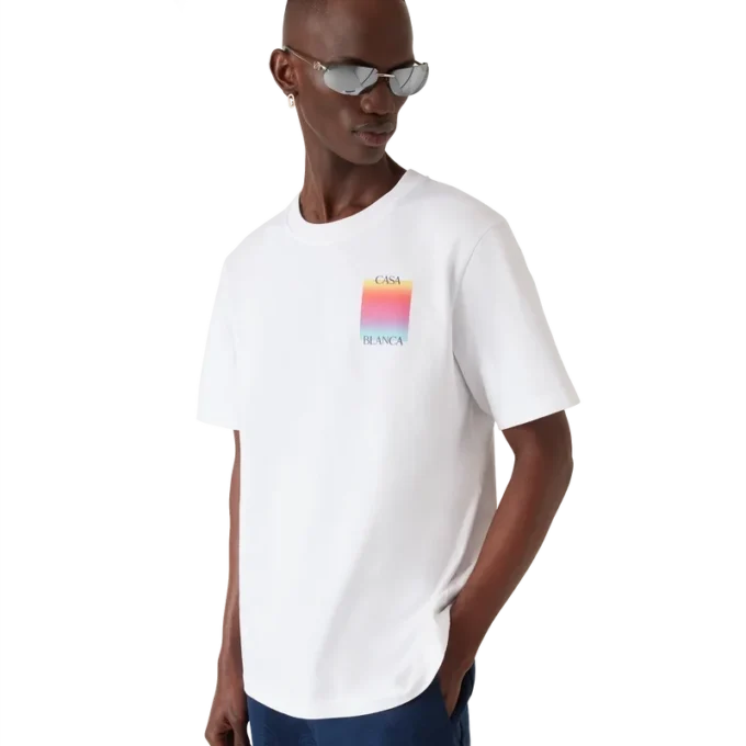 T-shirt a maniche corte con logo Gradient Square