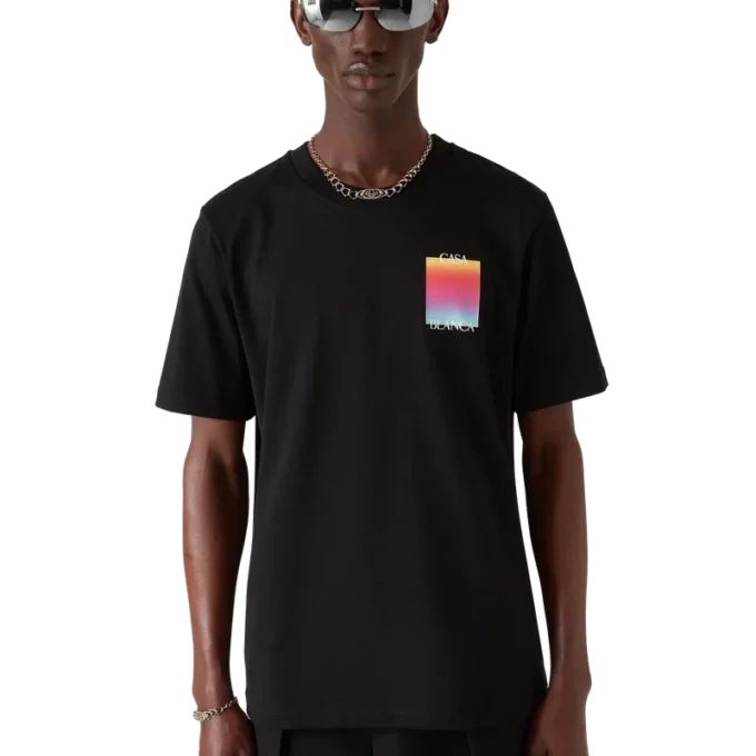 T-shirt a maniche corte con logo Gradient Square