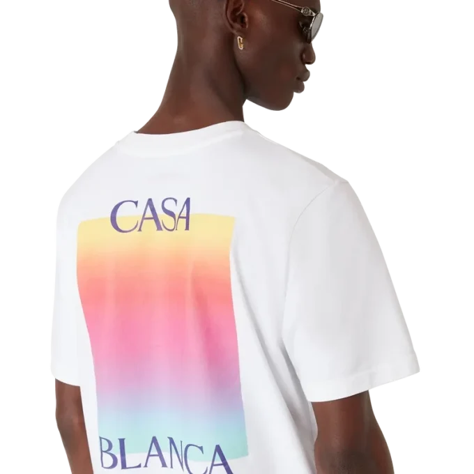 T-shirt a maniche corte con logo Gradient Square