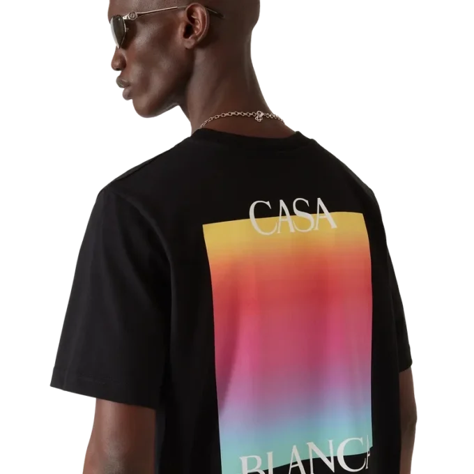 T-shirt a maniche corte con logo Gradient Square