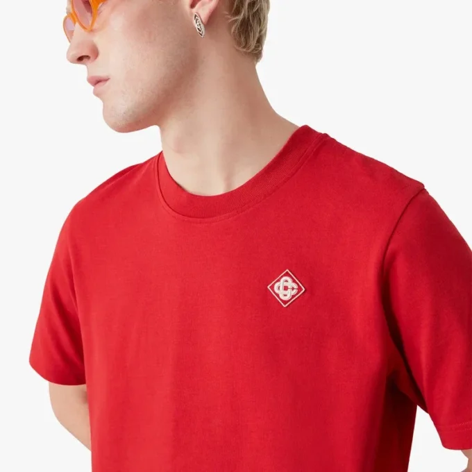 T-shirt a maniche corte con logo Red Diamond