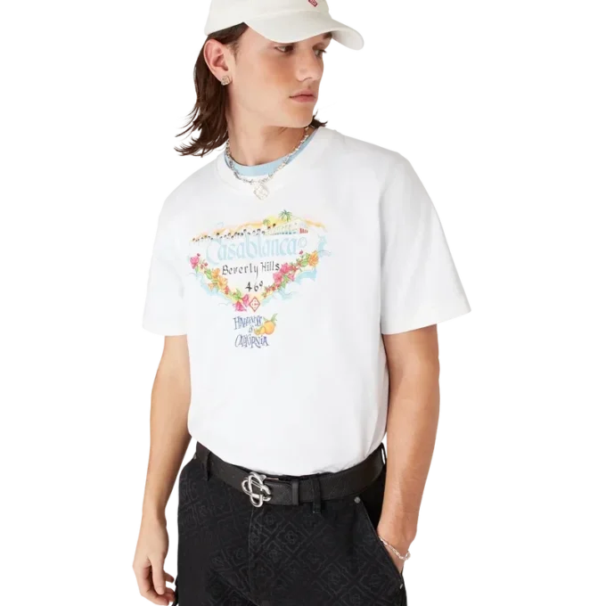 T-shirt a maniche corte con logo stampato Los Angeles Store