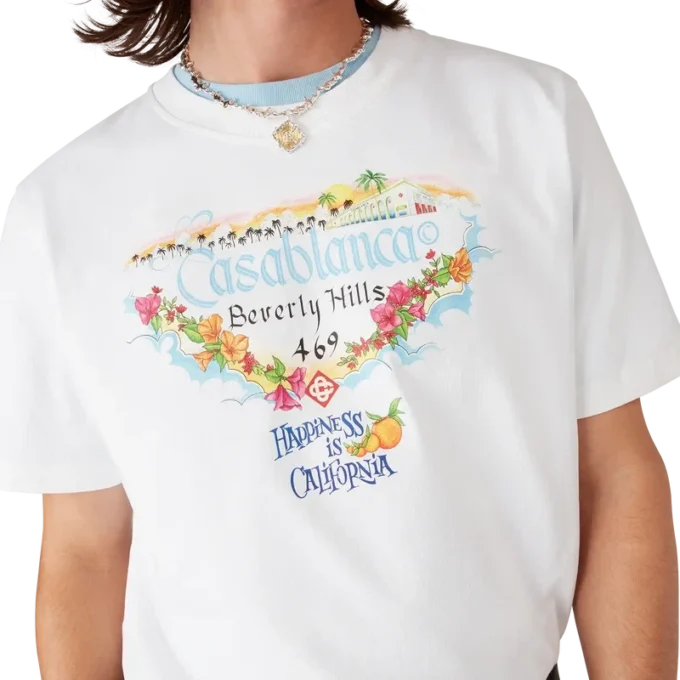 T-shirt a maniche corte con logo stampato Los Angeles Store